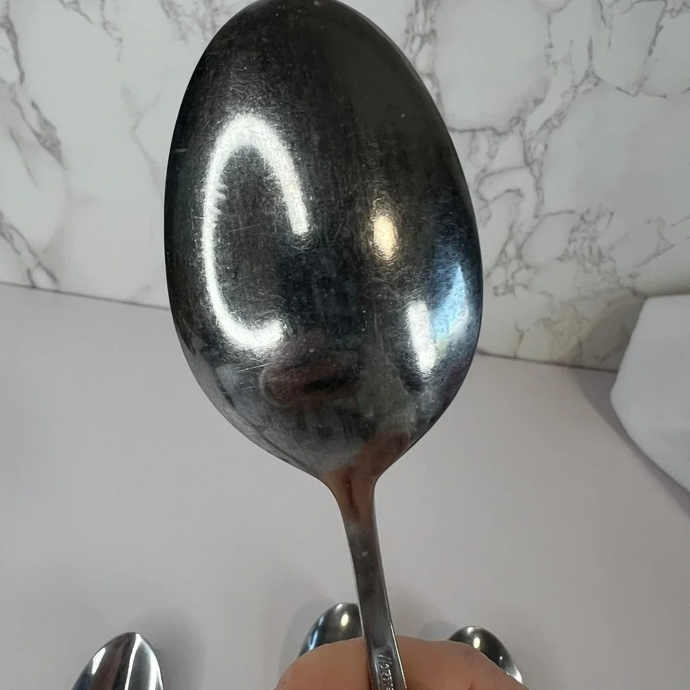 Set of 3 Northland Stainless‎ Korea Dinner Spoons Glossy  7